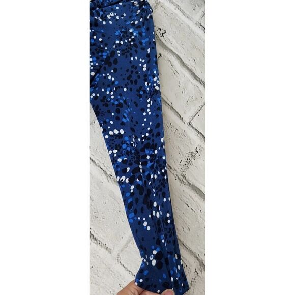 Long Tall Sally Blue black White Dots Womens Small Casual Long Sleeve Tunic - Picture 5 of 7